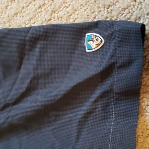 Kuhl steel blue Button Up short sleeve top size XL